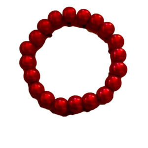 Solid Red Pearl Bracelet